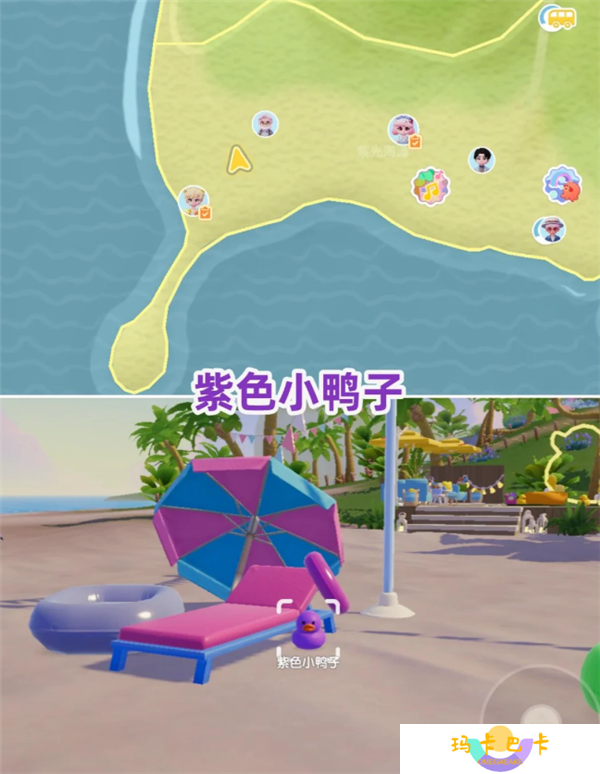 8月13日心动小镇小黄鸭位置和家具气泡位置